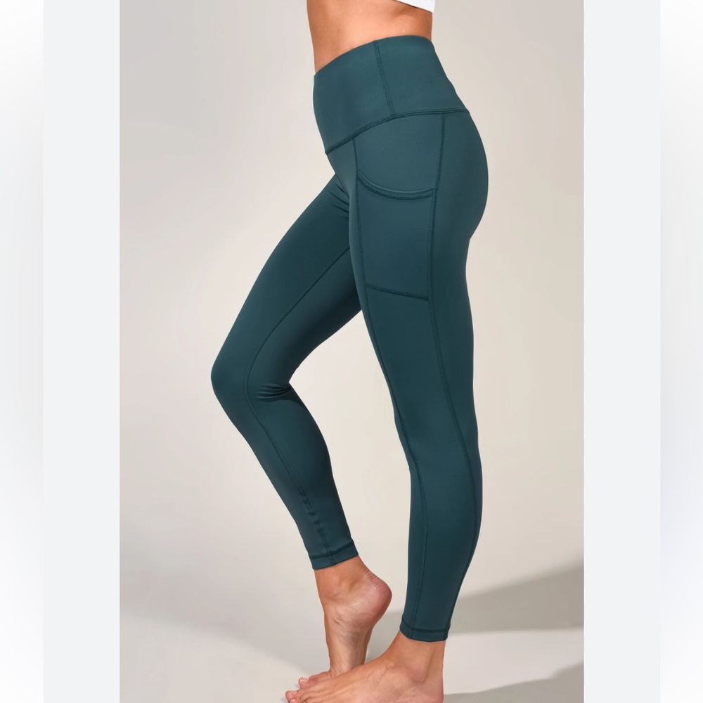 90 Degree by Reflex SQUAT PROOF HIGH WAIST 7/8 ANKLE LEGGING WITH SIDE POCKETS